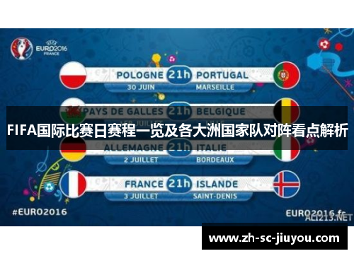 FIFA国际比赛日赛程一览及各大洲国家队对阵看点解析 FIFA国际比赛日赛程一览及各大洲国家队对阵看点解析